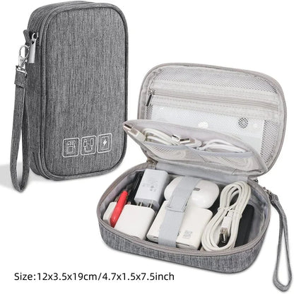 Travel Multi-Function Cable Winder Charger Organizing Bag Miscellaneous Items Storage Box