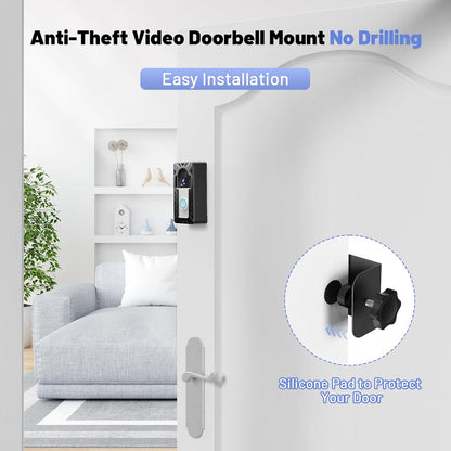 Ring Doorbell Mount, Anti-Theft Video Doorbell Mount for Ring/Blink Camera Doorb