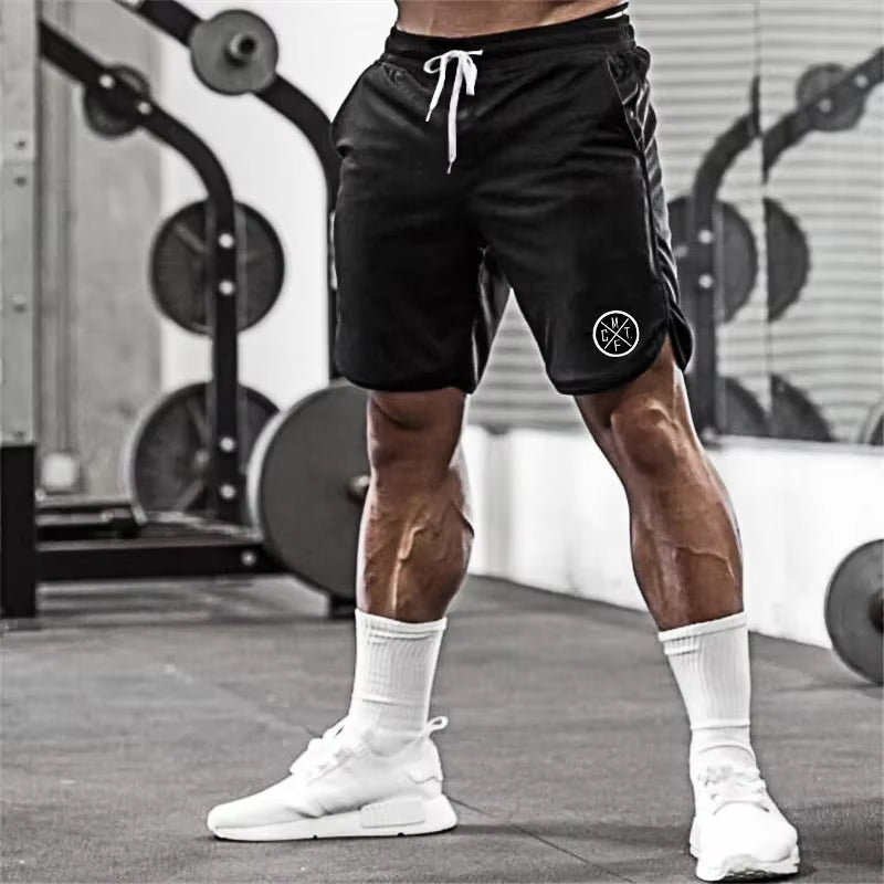 Gym Shorts Men Bodybuilding Clothing Fitness Mens Mesh Sporting Basketball Workout Joggers Shorts with Pocket